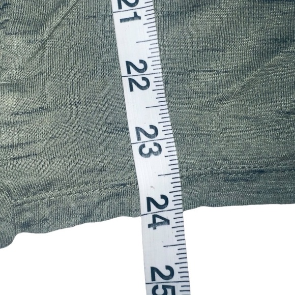 Speechless Y2K Green Black Attached Cami Short Sleeve Ruched Top Women’s Medium - Picture 7 of 7